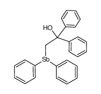 2-(diphenylstibino)-1,1-diphenylethanol结构式