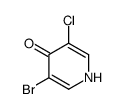 3-溴-5-氯吡啶-4(1H)-酮结构式