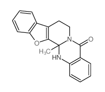 13b-methyl-7,8,13b,14-tetrahydro-benzo[4',5']furo[2',3':3,4]pyrido[2,1-b]quinazolin-5-one Structure