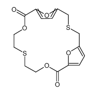 10,16,21,22-Tetraoxa-3,13-dithiatricyclo[16.2.1.15,8]docosa-5,7,18,20(1)-tetrene-9,17-dione structure