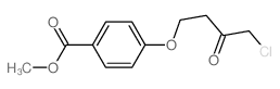 Benzoic acid,4-(4-chloro-3-oxobutoxy)-, methyl ester Structure