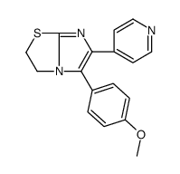 5-(4-methoxyphenyl)-6-pyridin-4-yl-2,3-dihydroimidazo[2,1-b][1,3]thiazole Structure