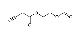 2-acetoxyethyl 2-cyanoacetate结构式