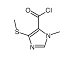 1H-Imidazole-5-carbonylchloride,1-methyl-4-(methylthio)-(9CI) structure