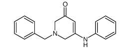 1-benzyl-3-anilino-5-oxo-3,4-dehydropiperidine Structure