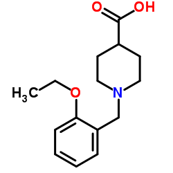 1-(2-ETHOXY-BENZYL)-PIPERIDINE-4-CARBOXYLIC ACID Structure