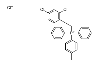 (2,4-dichlorophenyl)methyl-tris(4-methylphenyl)phosphanium chloride结构式