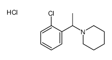 1-[1-(2-chlorophenyl)ethyl]piperidine,hydrochloride Structure