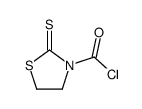 2-Sulfanylidene-1,3-thiazolidine-3-carbonyl chloride Structure