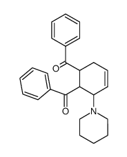 (3-(piperidin-1-yl)cyclohex-4-ene-1,2-diyl)bis(phenylmethanone)结构式
