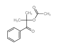 1-Propanone,2-(acetyloxy)-2-methyl-1-phenyl-结构式