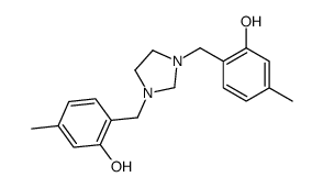 2-[[3-[(2-hydroxy-4-methylphenyl)methyl]imidazolidin-1-yl]methyl]-5-methylphenol结构式