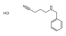 4-[(benzyl)amino]butyronitrile monohydrochloride结构式