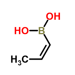cis-1-Propene-1-boronic acid structure