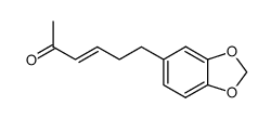 6-benzo[1,3]dioxol-5-yl-hex-3-en-2-one结构式