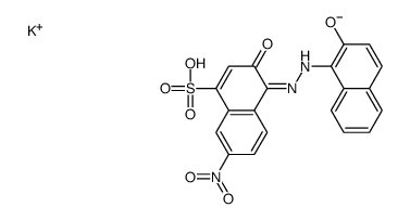 potassium,(4Z)-4-[(2-hydroxynaphthalen-1-yl)hydrazinylidene]-7-nitro-3-oxonaphthalene-1-sulfonate Structure