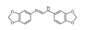 N,N'-bis(1,3-benzodioxol-5-yl)methanimidamide结构式