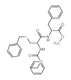 L-Phenylalanine,N-[N-[(phenylmethoxy)carbonyl]-S-(phenylmethyl)-L-cysteinyl]-, methyl ester(9CI) structure