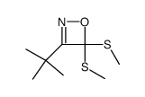 3-tert-butyl-4,4-bis-(methylthio)-4H-1,2-oxazete结构式