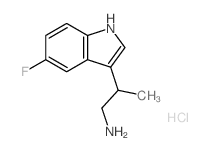 3-(2-Amino-1-methylethyl)-5-fluoroindole hydrochloride结构式