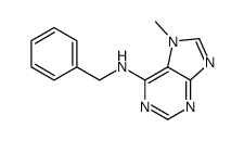 6-BENZYLAMINO-7-METHYLPURINE结构式