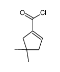 (9ci)-4,4-二甲基-1-环戊烯-1-羰酰氯结构式