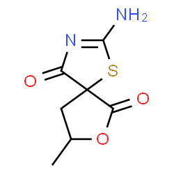 7-Oxa-1-thia-3-azaspiro[4.4]non-2-ene-4,6-dione,2-amino-8-methyl-(9CI) Structure