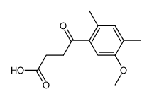 3-(5-methoxy-2,4-dimethylbenzoyl)propionic acid Structure