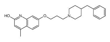 7-[3-(4-benzylpiperidin-1-yl)propoxy]-4-methyl-1H-quinolin-2-one结构式