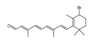 (2E,4E,6E,8E)-9-(3-bromo-2,6,6-trimethylcyclohex-1-en-1-yl)-3,7-dimethylnona-2,4,6,8-tetraenal结构式