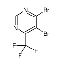 4,5-Dibromo-6-(trifluoromethyl)pyrimidine structure