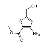 2-Thiophenecarboxylicacid,3-amino-5-(hydroxymethyl)-,methylester(9CI) Structure