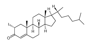 2α-iodocholest-4-en-3-one结构式