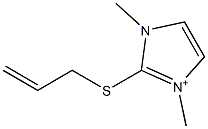 1H-Imidazolium,1,3-dimethyl-2-(2-propenylthio)-(9CI) Structure