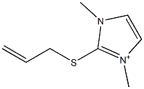 1H-Imidazolium,1,3-dimethyl-2-(2-propenylthio)-(9CI) structure