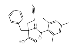 N-Mesitoyl-α-(2-cyanethyl)phenylalanin结构式