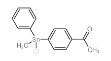 1-[4-(chloro-methyl-phenyl-stannyl)phenyl]ethanone结构式