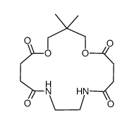 3,3-dimethyl-1,5-dioxa-10,13-diaza-6,9,14,17-cycloheptadecanetetrone Structure