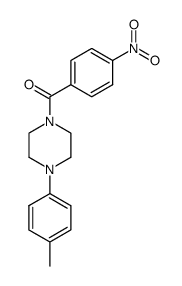 (4-nitrophenyl)(4-(p-tolyl)piperazin-1-yl)methanone结构式