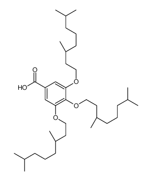 3,4,5-tris[(3S)-3,7-dimethyloctoxy]benzoic acid Structure