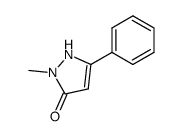 2-甲基-5-苯基-1H-吡唑-3-酮结构式