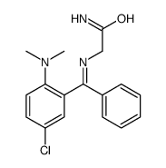 2-[[[5-chloro-2-(dimethylamino)phenyl]-phenylmethylidene]amino]acetamide Structure