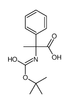 (S)-2-(TERT-BUTOXYCARBONYLAMINO)-2-PHENYLPROPANOIC ACID结构式