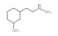 N-Methyl-2-(1-methyl-3-piperidinyl)-1-ethanamine结构式
