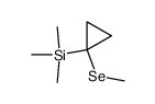 trimethyl(1-(methylselanyl)cyclopropyl)silane结构式