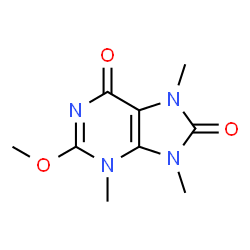 3H-Purine-6,8-dione,7,9-dihydro-2-methoxy-3,7,9-trimethyl-(9CI) structure