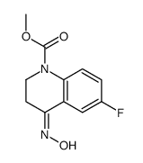 methyl 6-fluoro-4-hydroxyimino-2,3-dihydroquinoline-1-carboxylate结构式