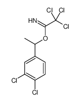 1-(3,4-dichlorophenyl)ethyl 2,2,2-trichloroethanimidate结构式