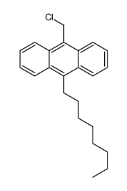 9-(chloromethyl)-10-octylanthracene结构式