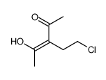 3-(2-chloroethyl)-4-hydroxypent-3-en-2-one结构式